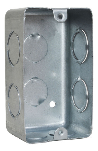 Caja Luz Embutir Rectangular Chapa Ag 10x5cm Iram X50 0