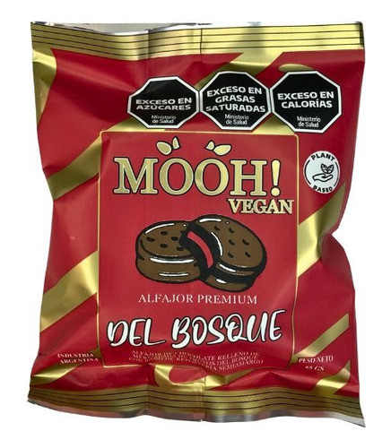 Alfajor De Frutos Del Bosque Vegano Mooh! 65 G 0