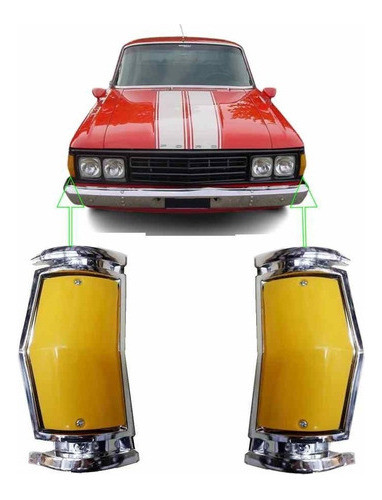 Juego Faros P/ Ford Falcon 73 74 75 76 77 Del 0