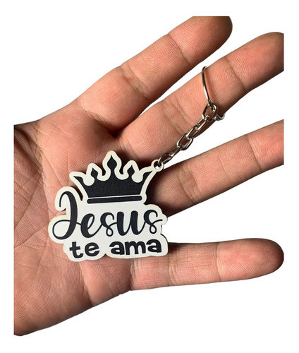 Kit 60 Chaveiros Lembrancinha Chaveiro Igreja Jesus Te Ama 1