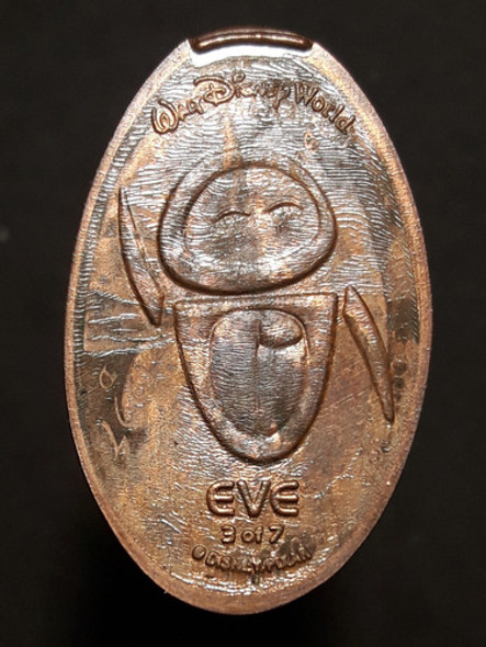 Moneda 1 Cent Dolar Elongada Disney Eva ( Wall-e) 0