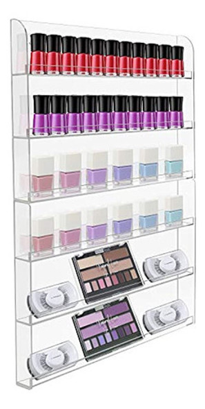 Sorbus Nail Polish Wall Rack Display Holder - Elegante Organ 0