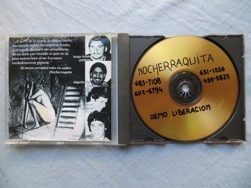 Nocheraquita, Liberacion, Cd Demo 1