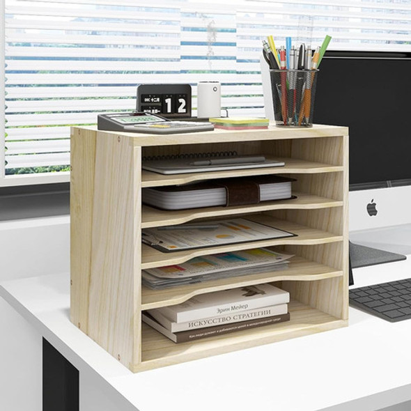 Puncia Organizador De Archivos De Escritorio De Madera Bande 0