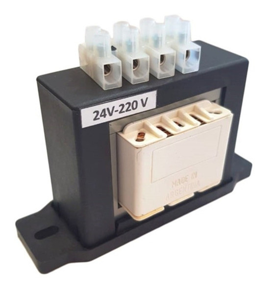 Transformador Trafo 220v A 24v 50w Con Bornera Y Soporte 1