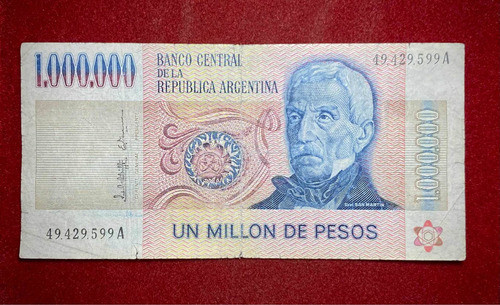 Billete 1000000 Pesos Argentina 1982 Bottero 2514 0