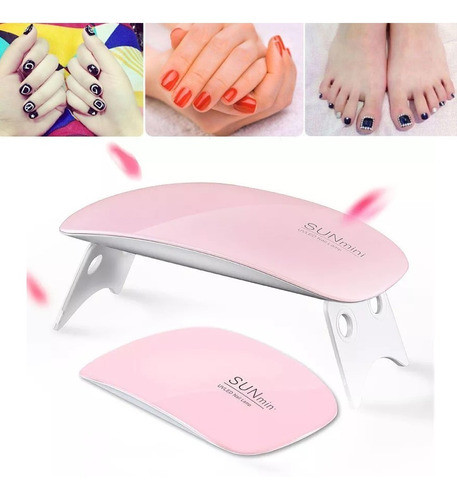 Cabina Led Uv Sun Mini 6w Secador Uñas Esculpidas Gelificada 0
