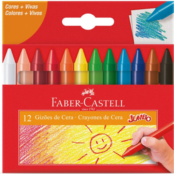 Gizão De Cera Faber Castell - 12 Cores 0