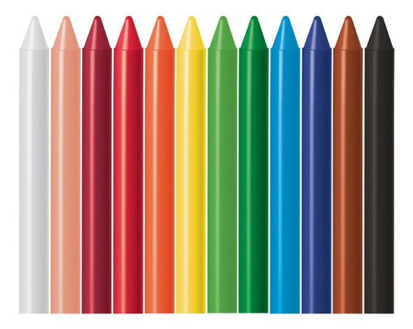 Gizão De Cera Faber Castell - 12 Cores 1