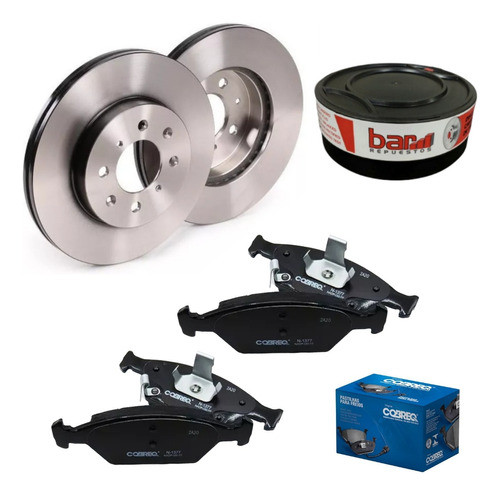Kit Delantero Discos Bar Y Pastillas Cobreq Honda City 0