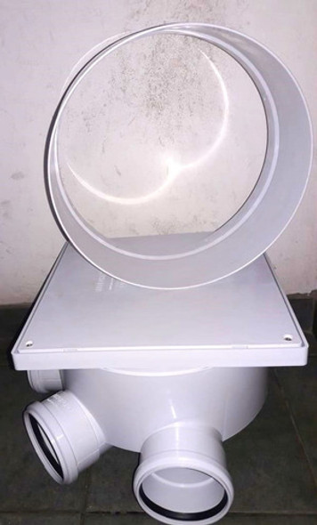Cámara Inspección Pvc Kit Cloacal Pluvial C/ Aro Prolongador 1