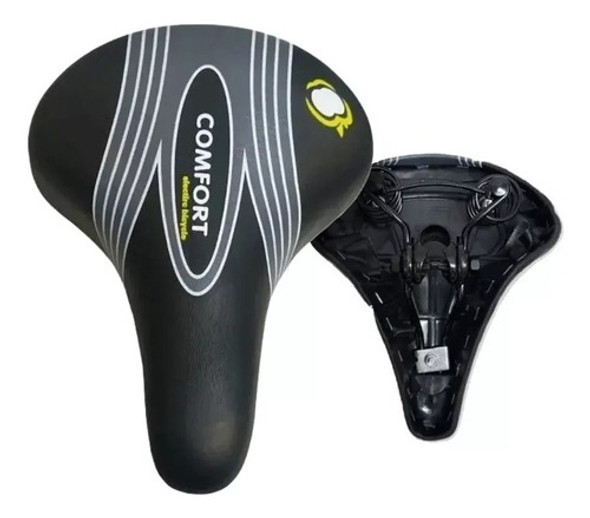 Asiento Bicicleta Playero Grande Con Resortes Paseo Bici 1