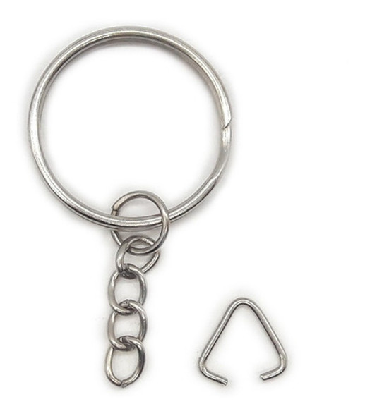 Argolla Sinfin Con Cadena Llavero Y Triangulo X 100 Unidades 0 Argolla Sinfin Con Cadena Llavero Y Triangulo X 100 Unidades 0