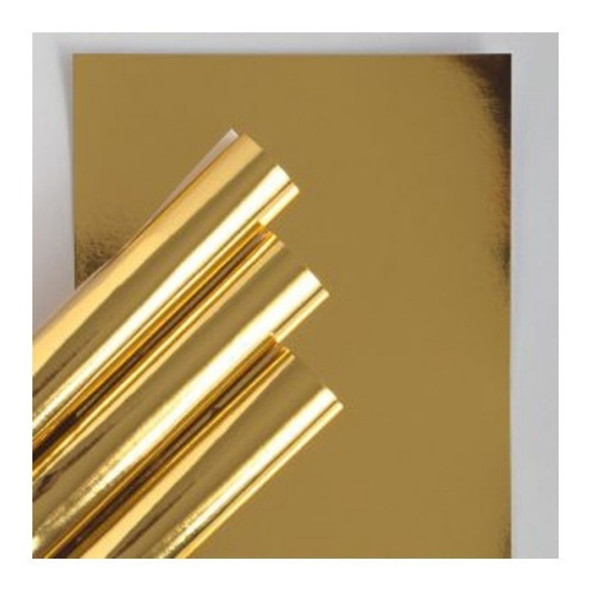 Papeles De Foil Dorado, Espejo De 220 En A3. 10 U 1