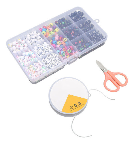 Conjunto De Letras Infantis De Contas De Alfabeto Acrílico . 0