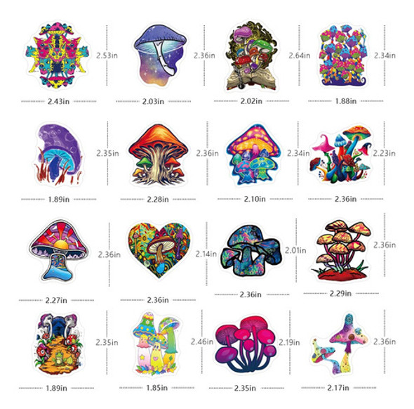 200 Calcomanas Psicodlicas De Vinilo Impermeables Trippy Cal 1