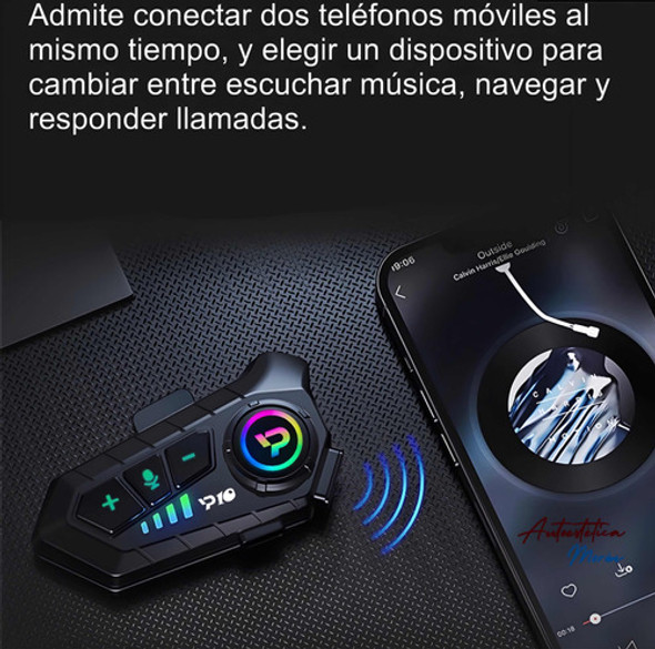 Intercomunicador Moto P10 Manos Libres Asistente Por Voz Aem 1
