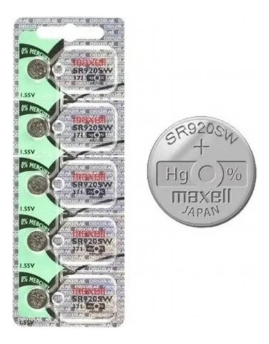 Combo X5 Pilas Maxell 371 Sr920sw 1