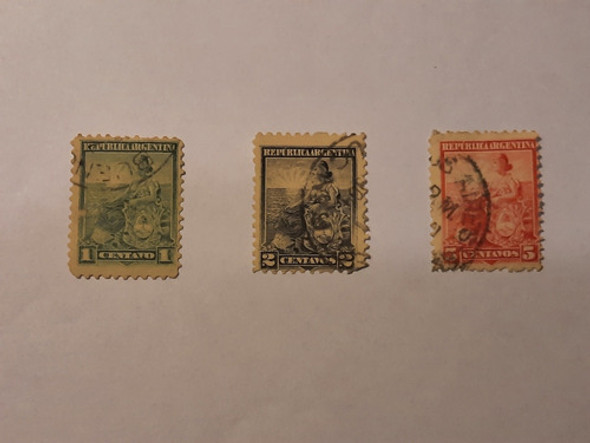 Estampillas Argentinas Antiguas Lote X 5 1