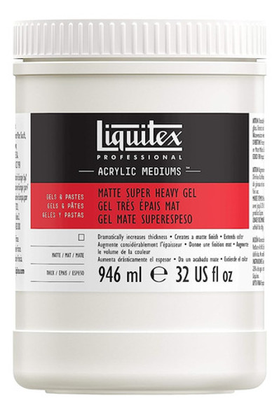 Liquitex Professional Matte Super Heavy Gel Mediano, 946ml ( 0