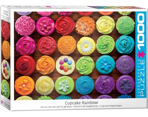 Puzzle 1000 Piezas Cupcake Rainbow - Eurographics 0