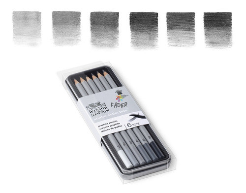 Lapices Winsor & Newton X 6 Grafito Graphite Barrio Norte 1