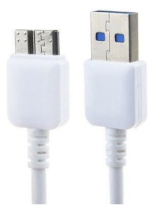 Cable De Datos Blanco Usb 3.0 Para Disco Duro De Western Dig 1