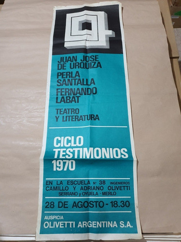 Antiguo Afiche De Teatro - Olivetti Argentina 0