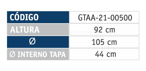 Tanque Gianni Gtaa-21-00500 Tricapa Antibacteriano De 500l - 1
