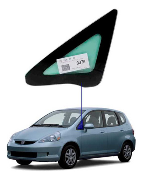 Vidro Óculo Fixo Dianteiro Esquerdo Honda Fit 2005 Sg 0 Vidro Óculo Fixo Dianteiro Esquerdo Honda Fit 2005 Sg 0