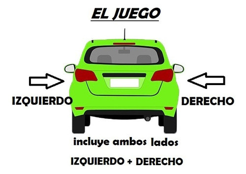 Juego  X 2  Aro De Optica Pick-up F 100 Ranger 1981 1982 1983 198 41986 1987 Metalizado 1