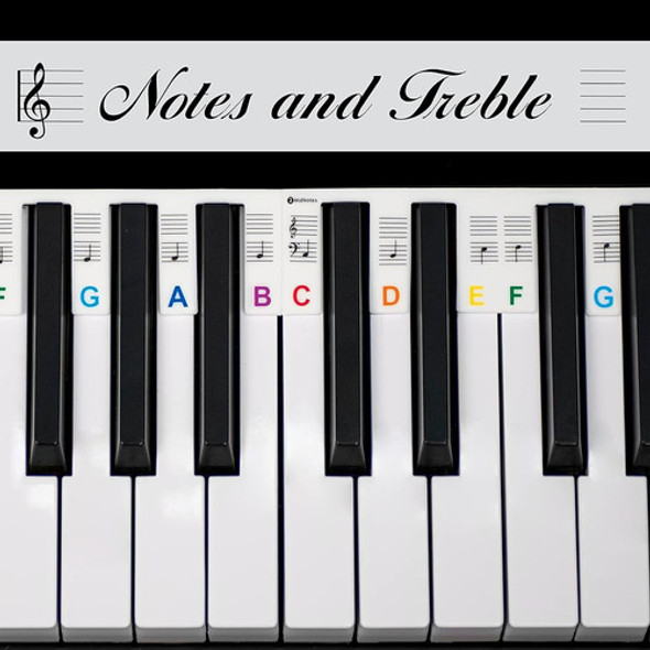 ~? Etiquetas De Notas De Teclado De Piano Extraíbles Para El 1