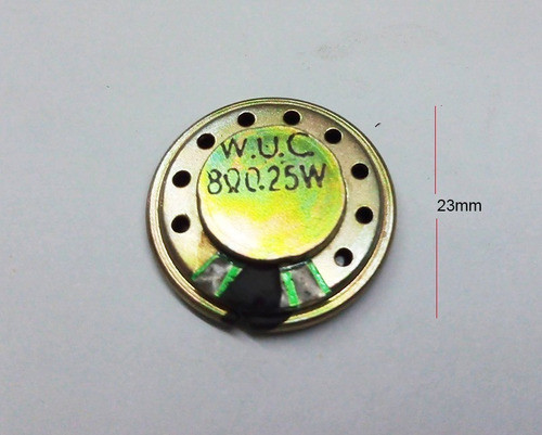 Parlante Mylar Extrachato 23mm 8 Ohms 0,25w 0