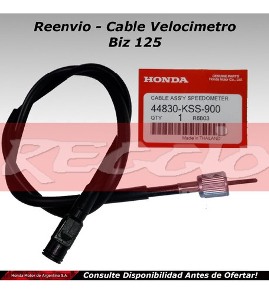 Cable Velocimetro Reenvio Original Biz 125 - Honda Reggio 0 Cable Velocimetro Reenvio Original Biz 125 - Honda Reggio 0