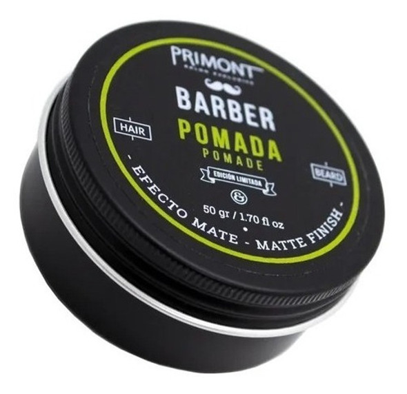 Pomada Efecto Mate Pelo Barberia Primont Barber X50ml 1