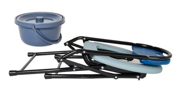 Silla Inodoro Portatil Plegable Con Bacinilla Ideal Camping 1
