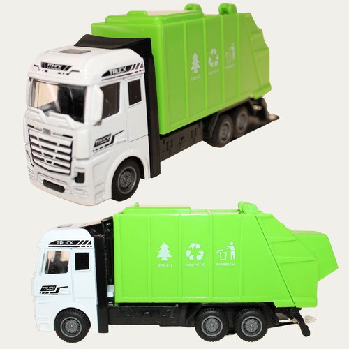 Caminhão De Ferro,plastico Colecionáveis 12cm Modelo:lixeiro 0