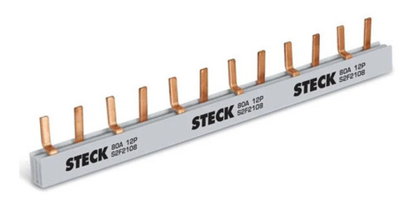 Barramento Pente Bipolar Para 57 Polos 80a S2f1000b Steck 0