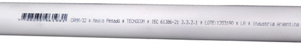 Caño Rigido Semipesado Pvc 32mm X 3mts Curvable Tecnocom 0