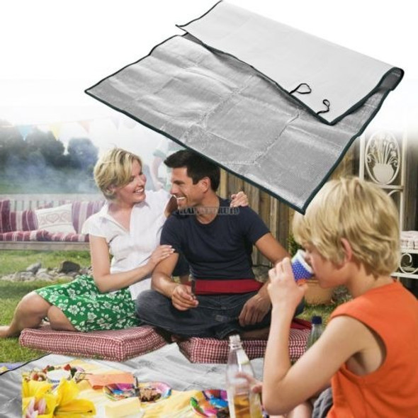 Aluminio Portable Película Estera Al Aire Libre Picnic Playa 0