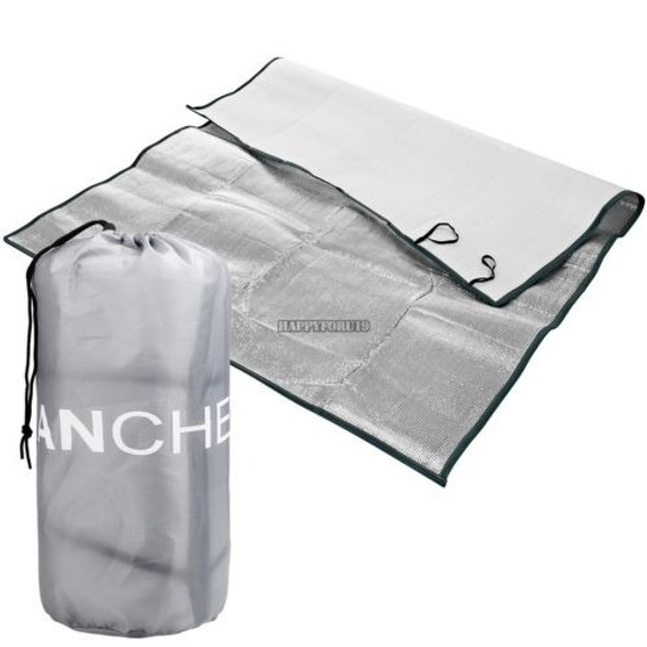 Aluminio Portable Película Estera Al Aire Libre Picnic Playa 1
