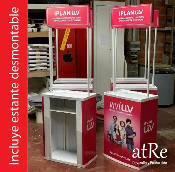 Mini Stand Puesto Portatil Desarmable Con Grafica 1
