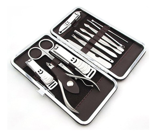 Set Manicura Completo 12 X Piezas Con Estuche 0