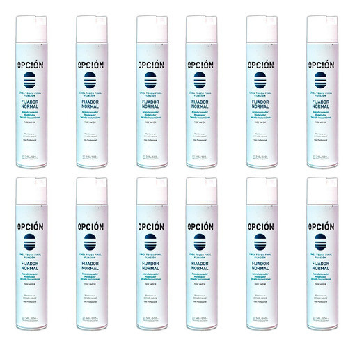 12 Spray Modelador Fijador Normal - Opción 500ml - Normal 0