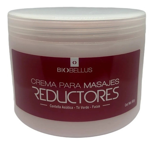 Crema Para Masajes Reductores Y Celulitis Biobellus 500grs 1
