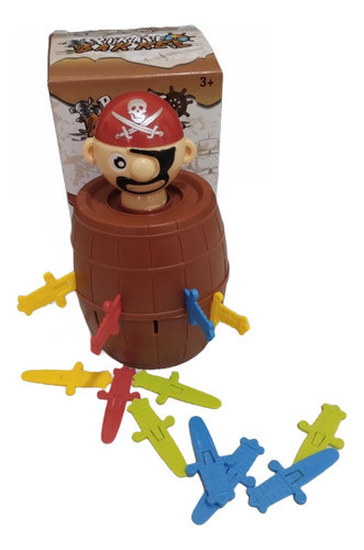 Barril Pirata Juego De Mesa Con Muñeco Saltarin 1