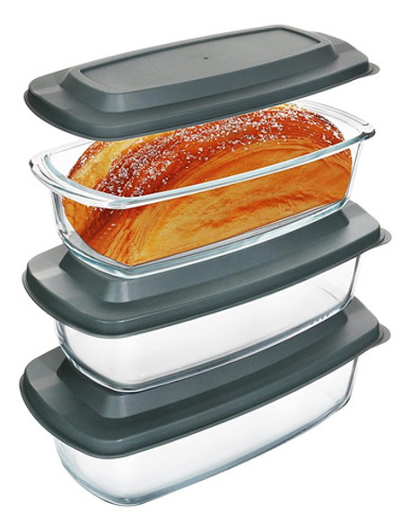 ~? M Mcirco 6-piece Glass Loaf Pan Con Tapas Set, Meatloaf P 0 ~? M Mcirco 6-piece Glass Loaf Pan Con Tapas Set, Meatloaf P 0