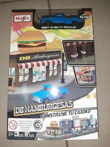 Maisto City Construye Tu Cuidad Db Hamburguesas Original 0