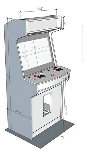 Projeto Fliperama Medidas Arcade + 60 Modelos 0