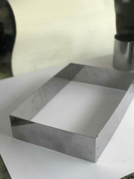 Molde Cintura Rectangular 25x35x6 Acero Inoxidable 0 Molde Cintura Rectangular 25x35x6 Acero Inoxidable 0